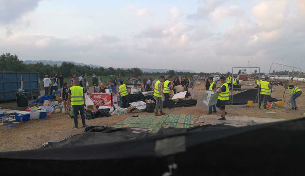 השופט: מאהל המחאה נגד אסדת לוויתן יפעל 10 ימים נוספים. צווי ההרחקה לפעילים בוטלו