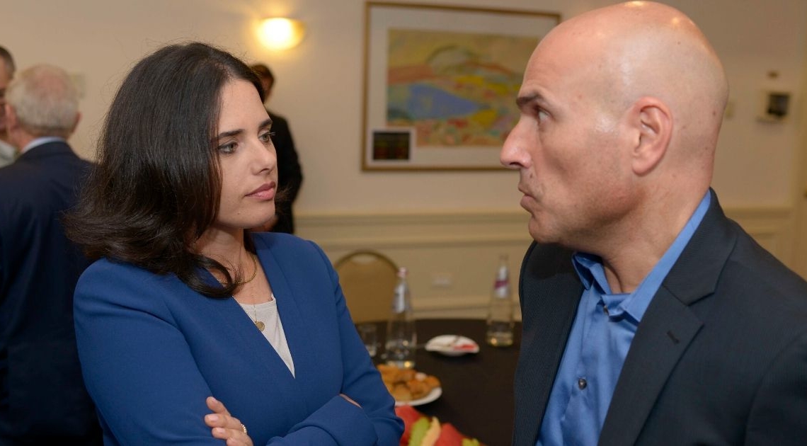 אפי נוה ואיילת שקד. ברית פוליטית הדוקה | צילום: תומר נויברג, פלאש 90