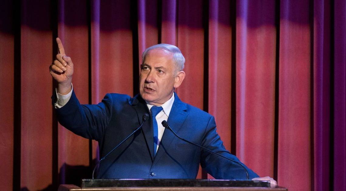 נתניהו בכנס בירושלים | צילום: פלאש 90, יונתן סינדל