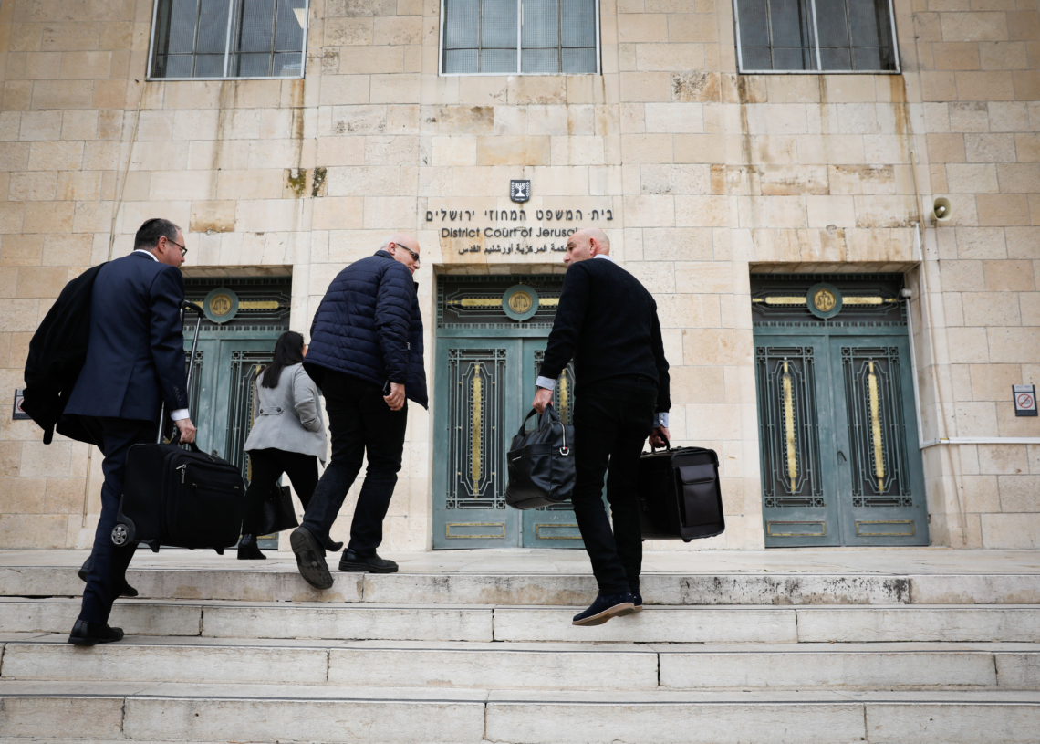 בית המשפט המחוזי בירושלים. ערימות על גבי ערימות של תיקים | צילום: אוליביה פיטוסי, פלאש 90