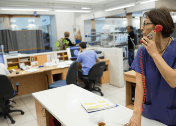 מיון הדסה עין כרם. "אצל כולם חלה ירידה דרמטית בכמות המאושפזים" | צילום: יונתן סינדל / פלאש 90