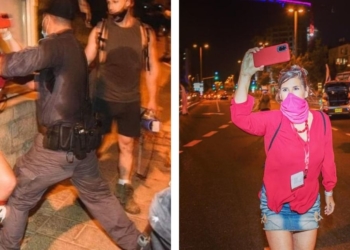 ברלב בהפגנה. צילום: Benco photography