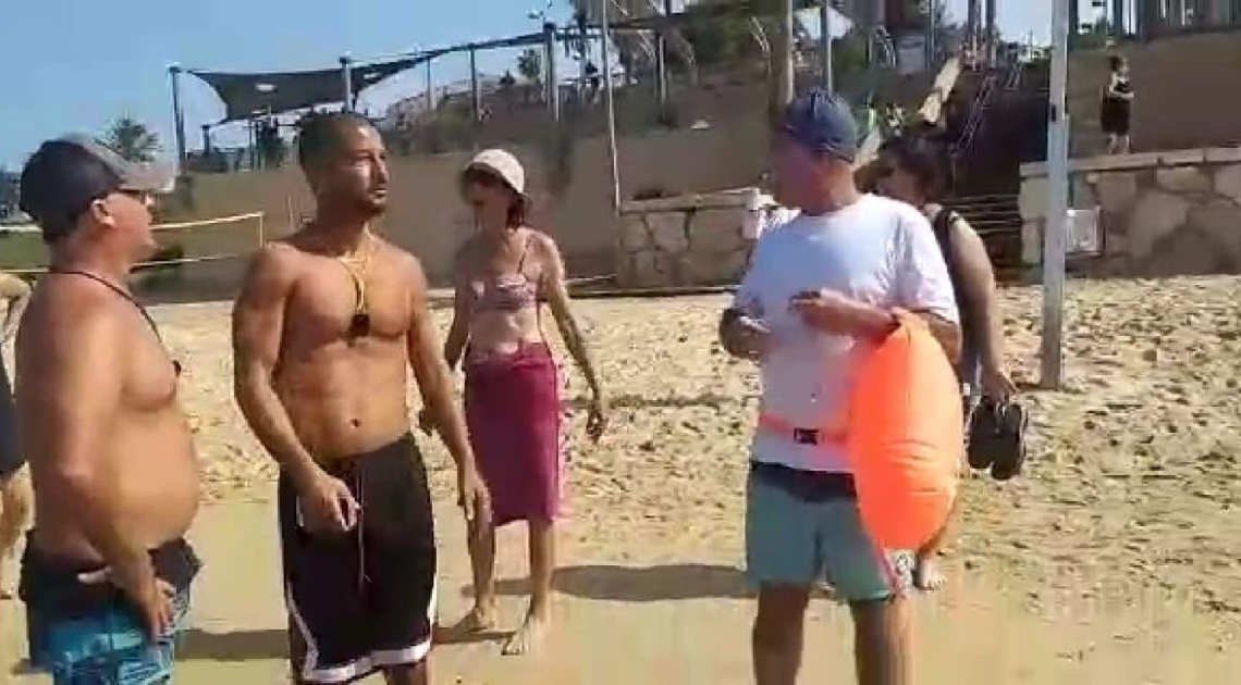 ההיתקלות עם המצילים הבוקר ביפו