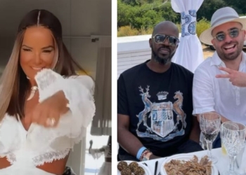 עומר אדם עם הדיג'יי בלק קופי ואירית רחמים | צילום מסך אינסטגרם