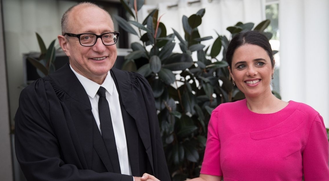 איילת שקד והשופט שטיין | צילום: הדס פרוש, פלאש 90