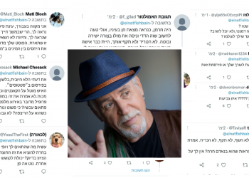 תגובות לציוץ של עינת פישביין| תמונה גרוניך: משה שי, פלאש 90