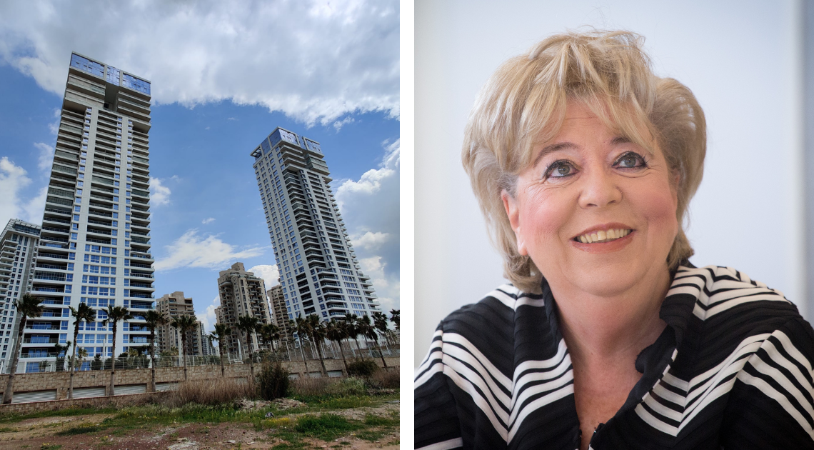 מרים פיירברג, מגדלי בריגה בנתניה | צילום: מרים אלסטר, פלאש 90