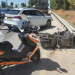 פגיעת אופנוע במעקה בטיחות ליד ניצני עוז, יוני 2022 | צילום: איחוד הצלה