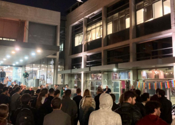 הדלקת נרות של הקהילה הגאה בטכניון