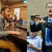 ח"כ משה סעדה והסטודנט עומר וינוקור | צילום: אריק מרמור, פלאש 90, מתוך ווידאו מחאת סטודנטים