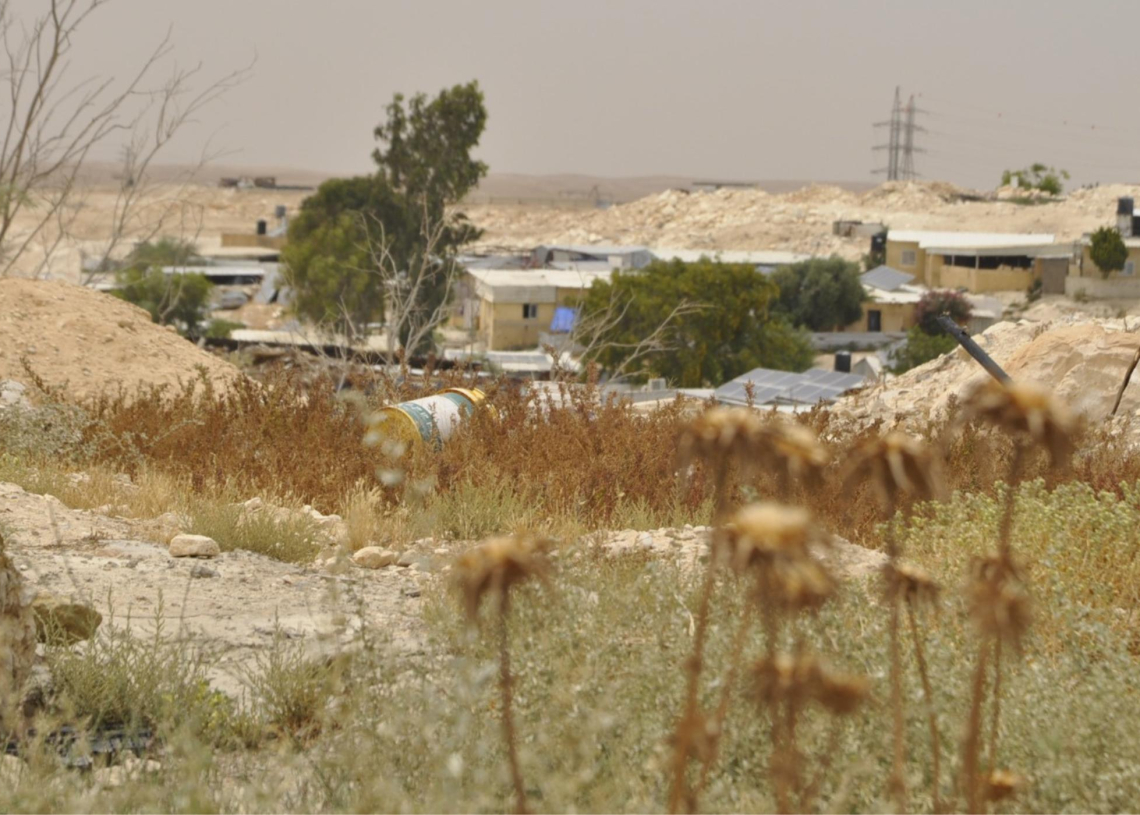 הכפר הבדואי ואדי נעם, יוני השנה. צילום: יעל געתון