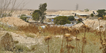 הכפר הבדואי ואדי נעם, יוני השנה. צילום: יעל געתון