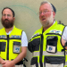 מתנדבי זק"א. מימין אפרים גריידינגר ואהרון פורוש