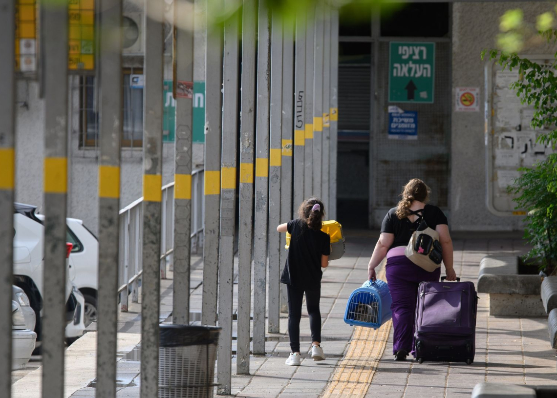 תושבי קריית שמונה עוזבים את העיר | צילום: אייל מרגולין, פלאש90