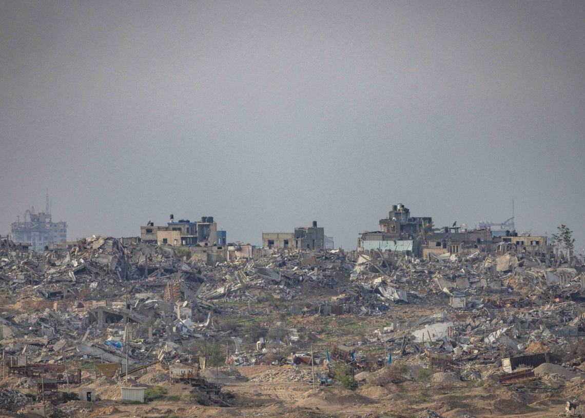 בניינים הרוסים בעזה בצמוד לגבול עם ישראל | צילום: תומר נויברג, פלאש 90