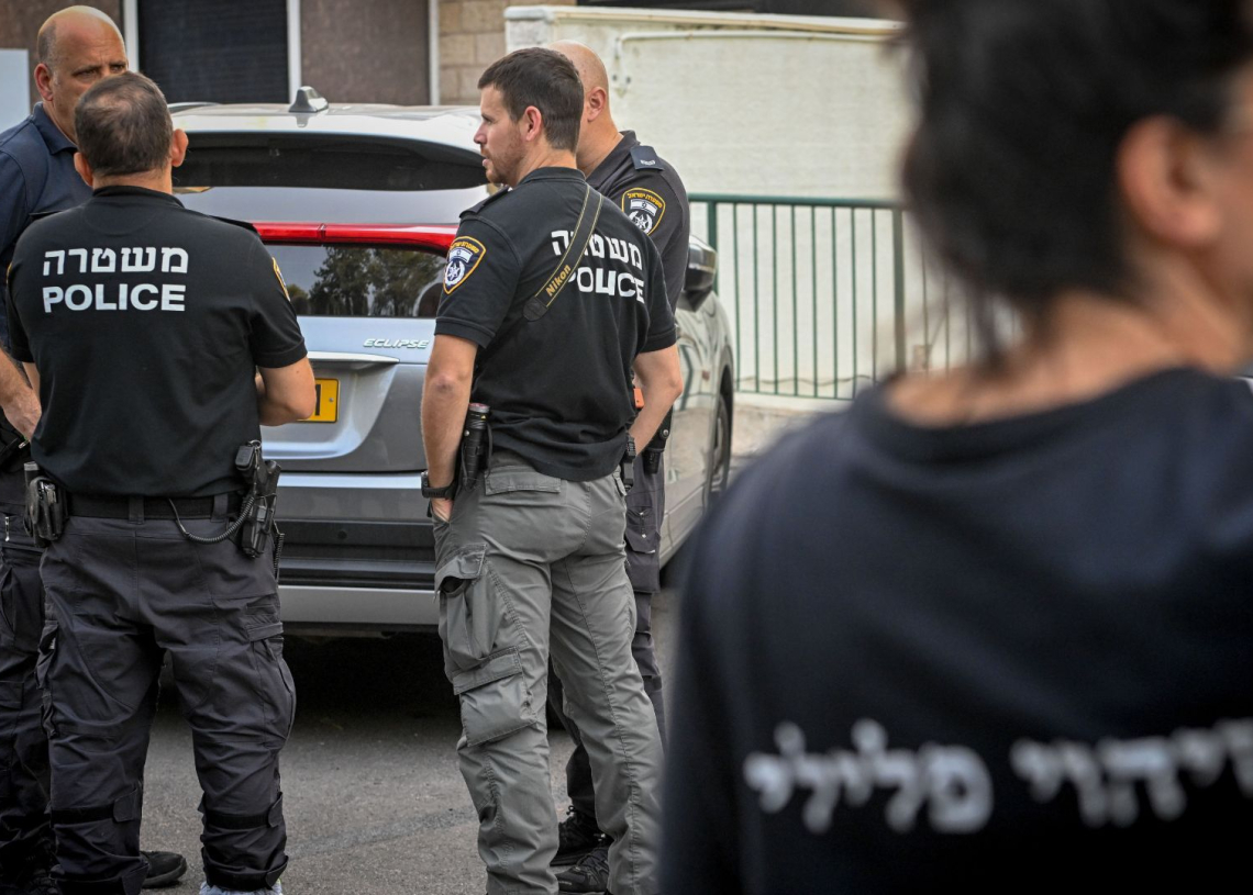 זירת רצח בחיפה, אוקטובר 2023 | צילום: פלאש 90