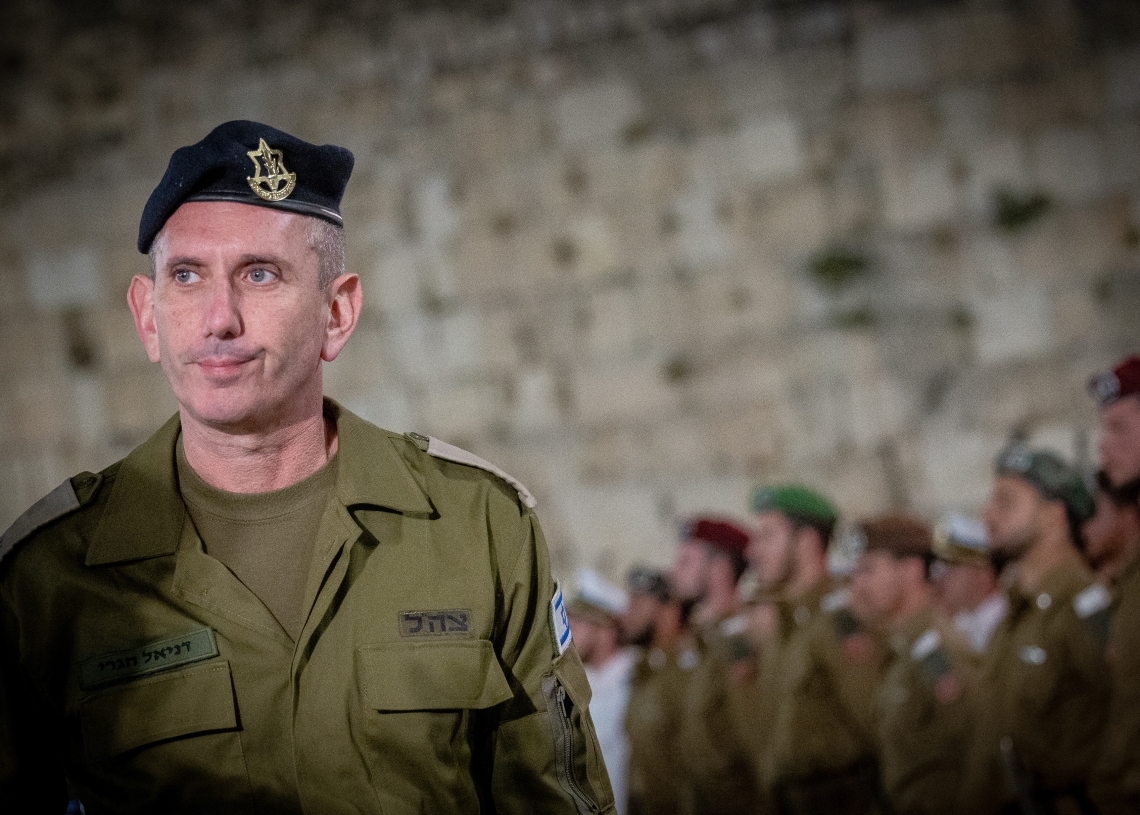 דובר צה״ל, תא״ל דניאל הגרי. מסרב למסור נתונים מדויקים על היקף התופעה (צילום: פלאש 90)